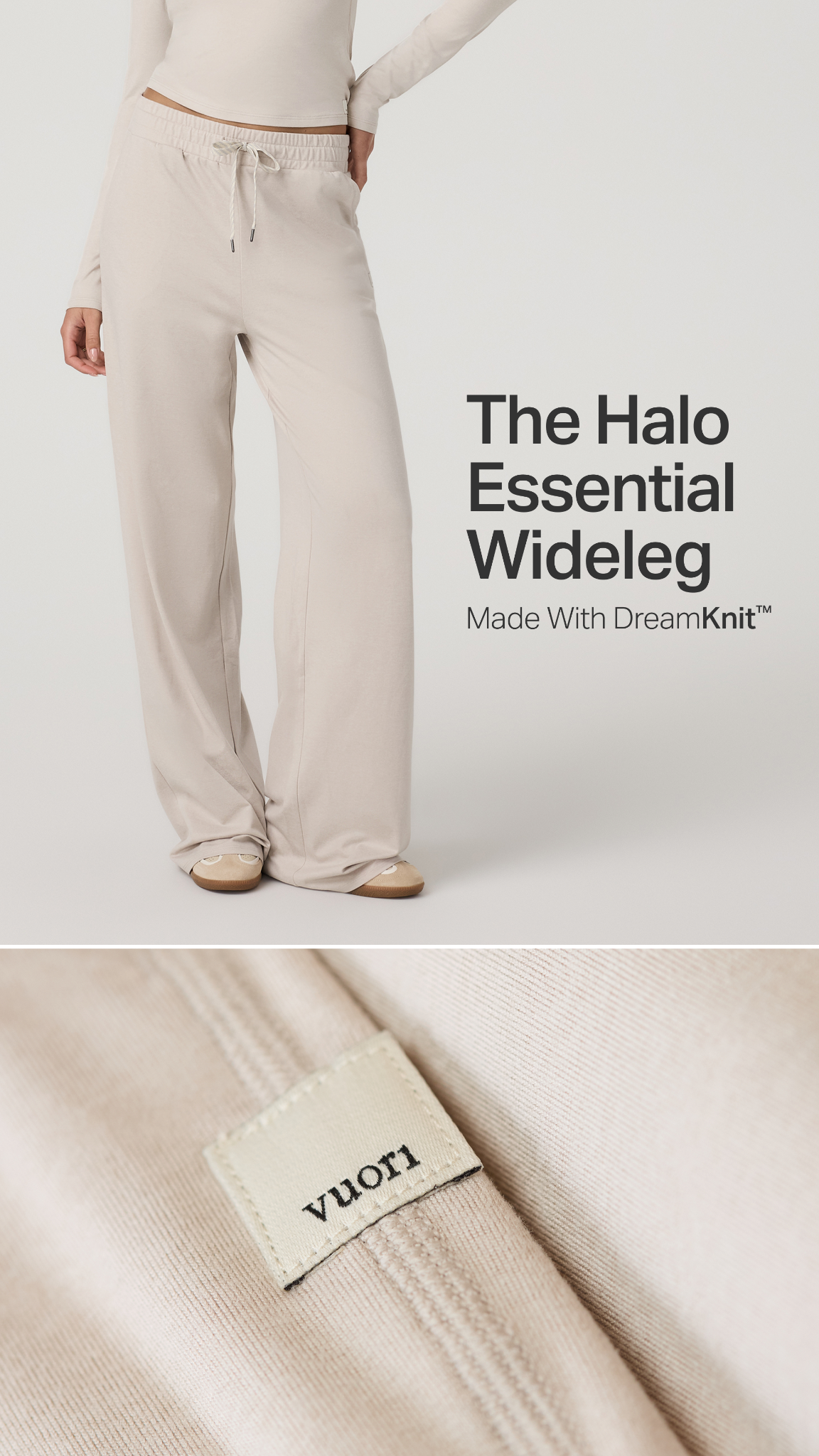 Halo Essential Wideleg – Black Heather Pants – Joggers – Vuori Clothing
