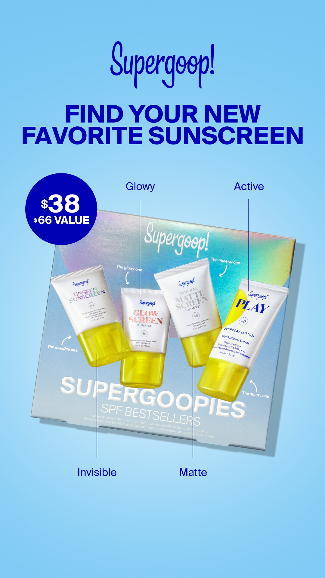 FIND YOUR NEW FAVORITE SUNSCREEN