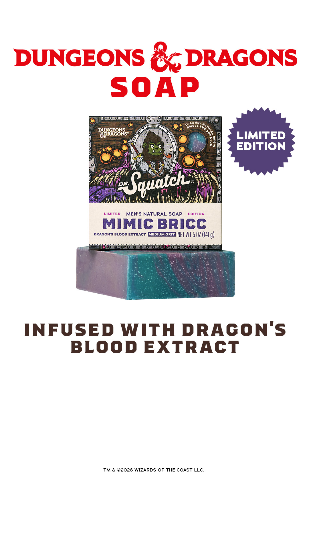 🎲 DUNGEONS & DRAGONS: LIMITED EDITION SOAP