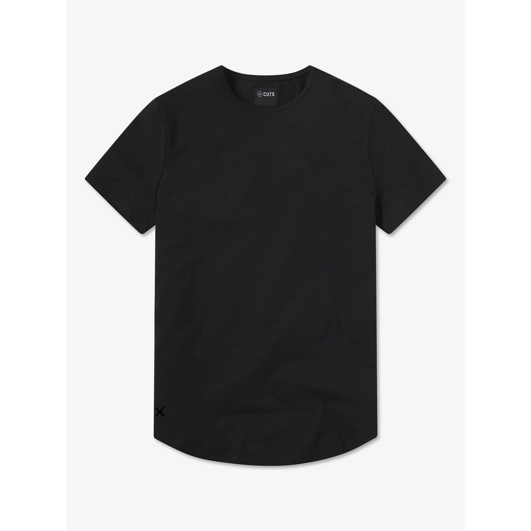 AO Curve-Hem Tee | Black Signature-fit PYCA Pro®
