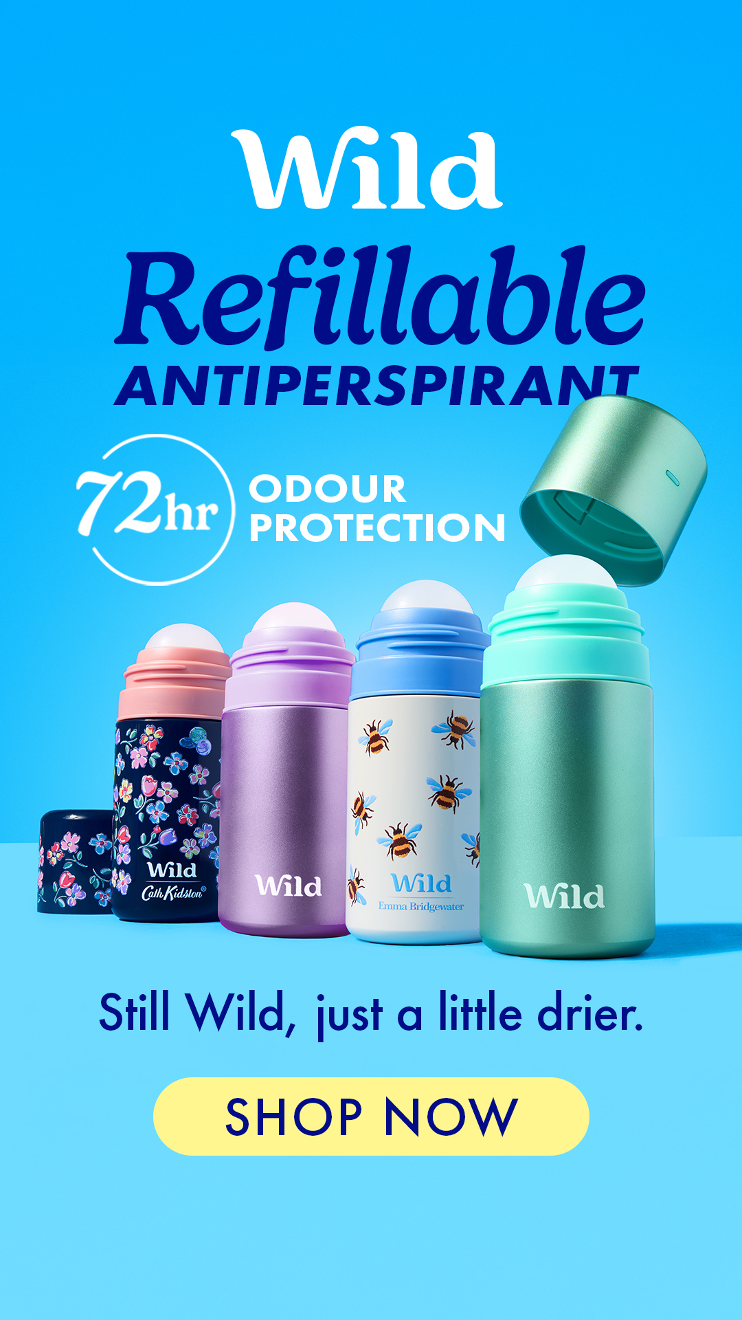 Wild Refillable 72hr Antiperspirant