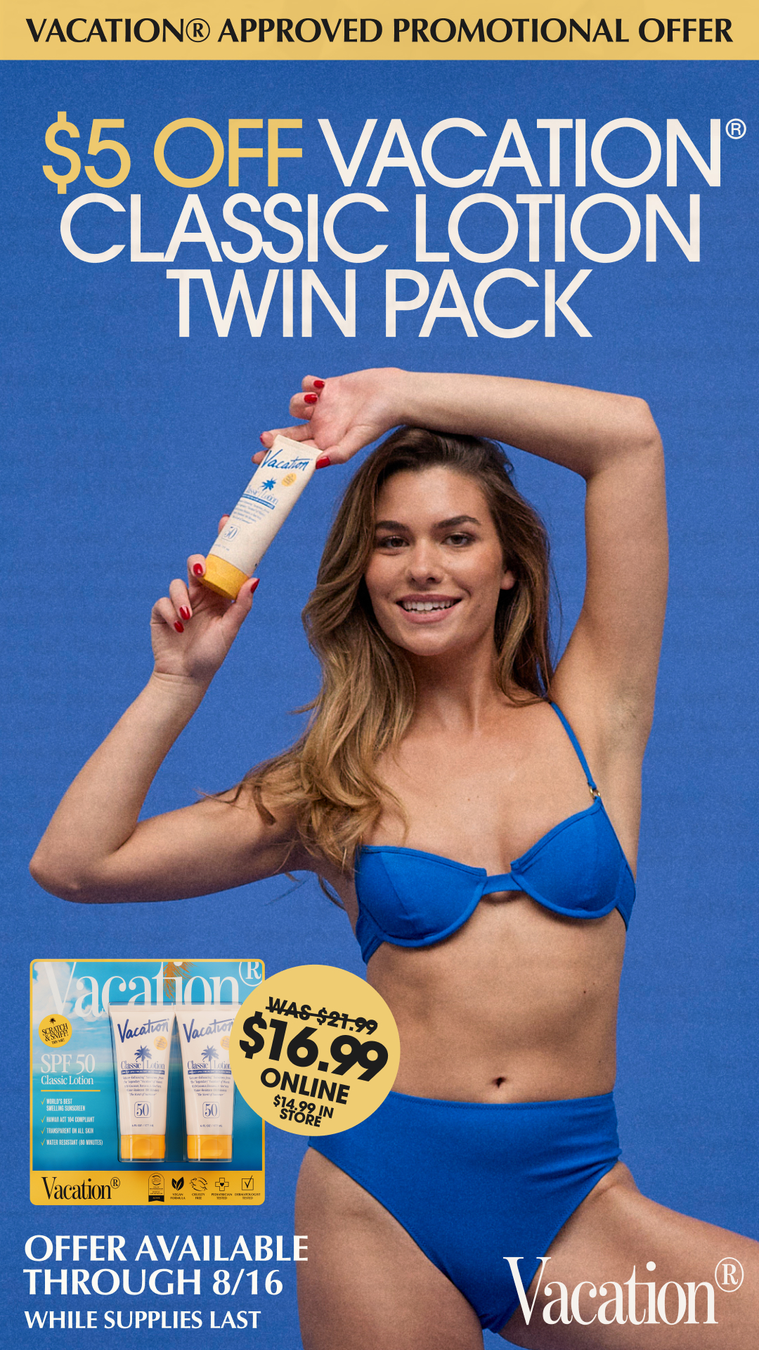 Classic Lotion SPF 50 Twin Pack
