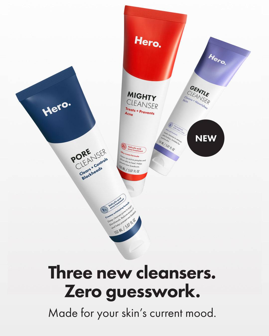 Three Cleansers, Zero Guesswork