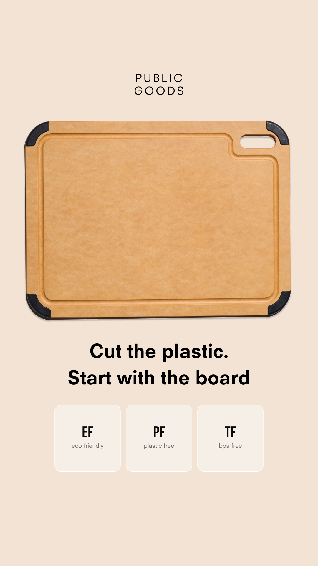 Three letters. No plastic anywhere in sight.