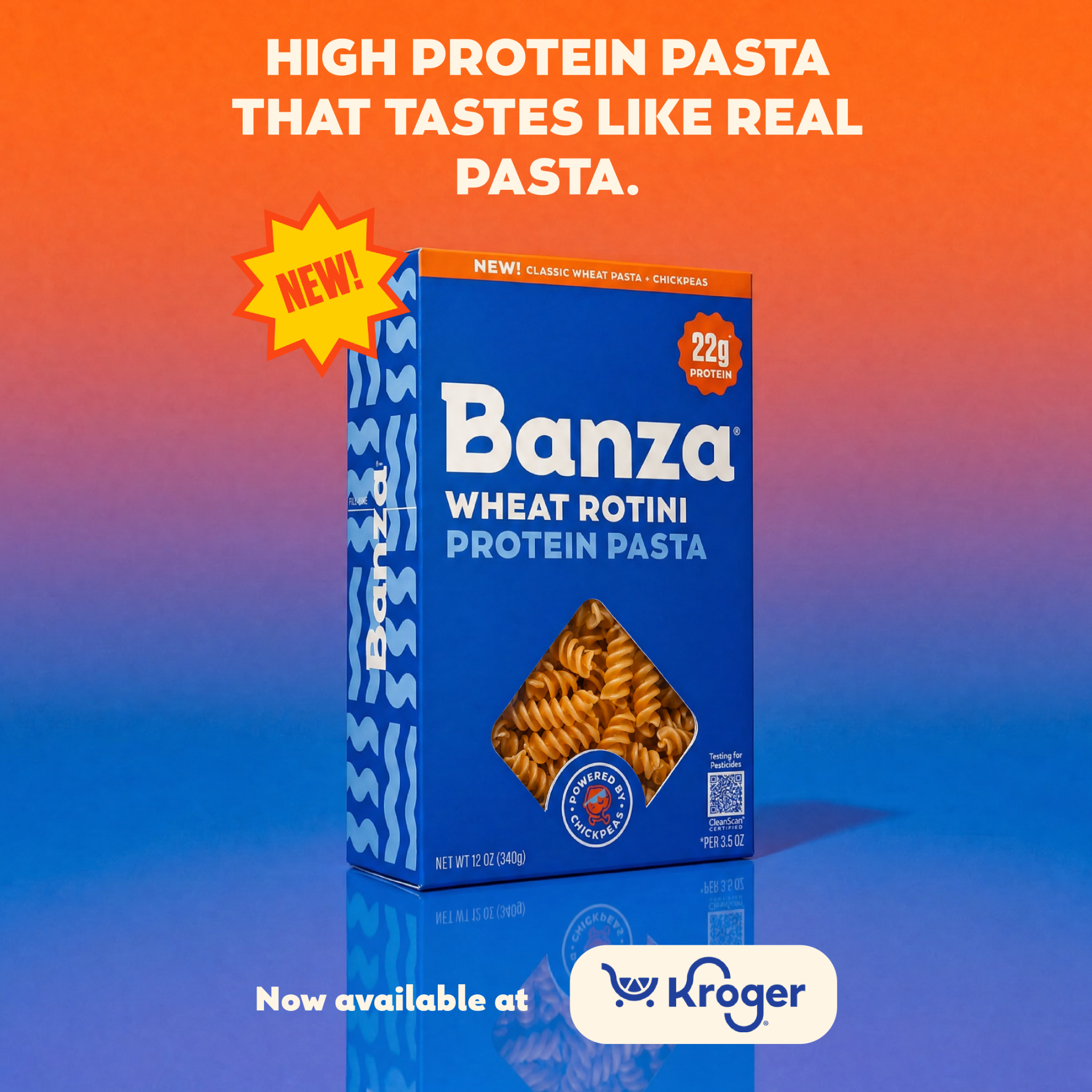 HIGH PROTEIN PASTA THAT TASTES LIKE REAL PASTA.