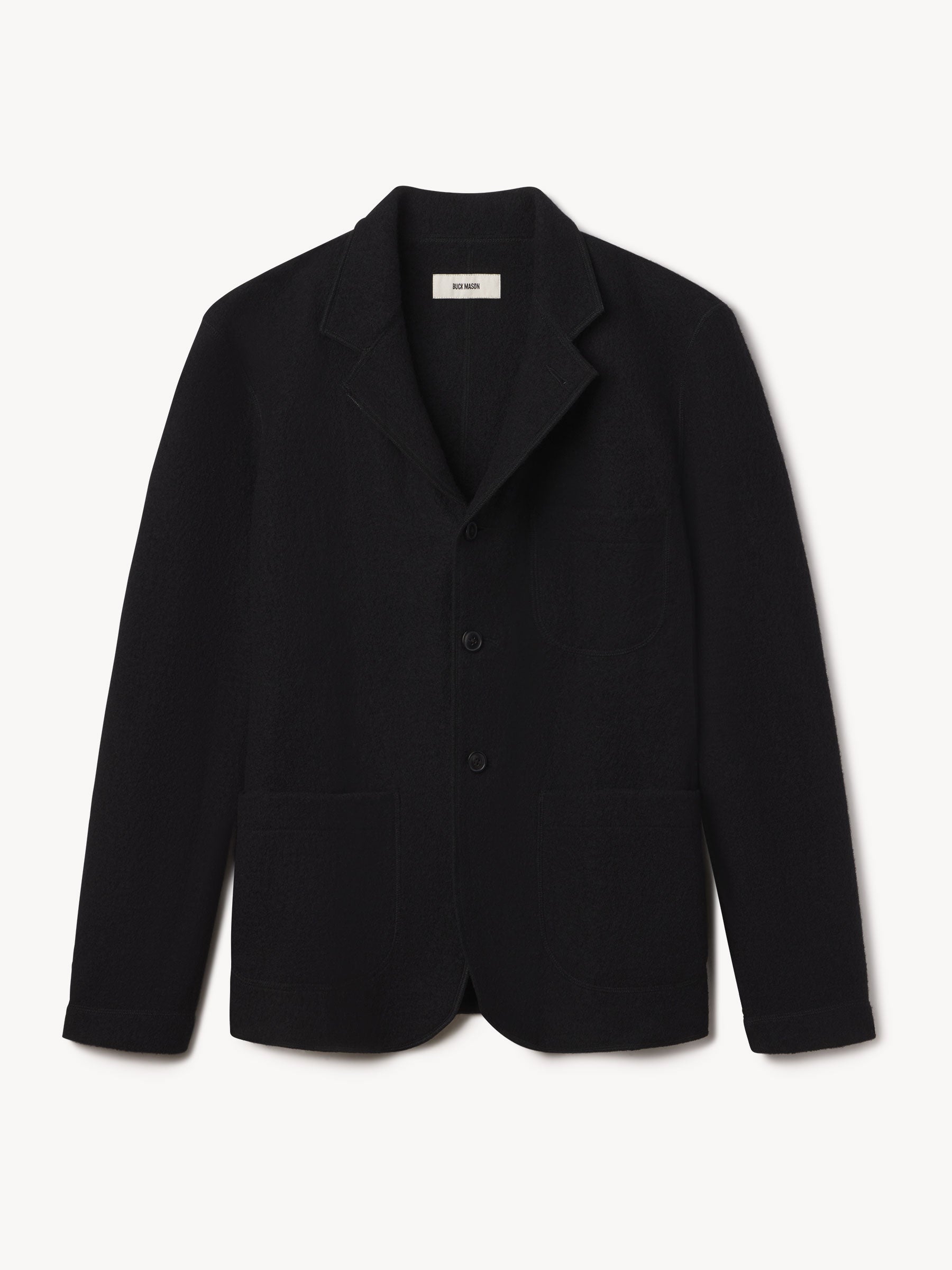 Navy Felted Chore Coat