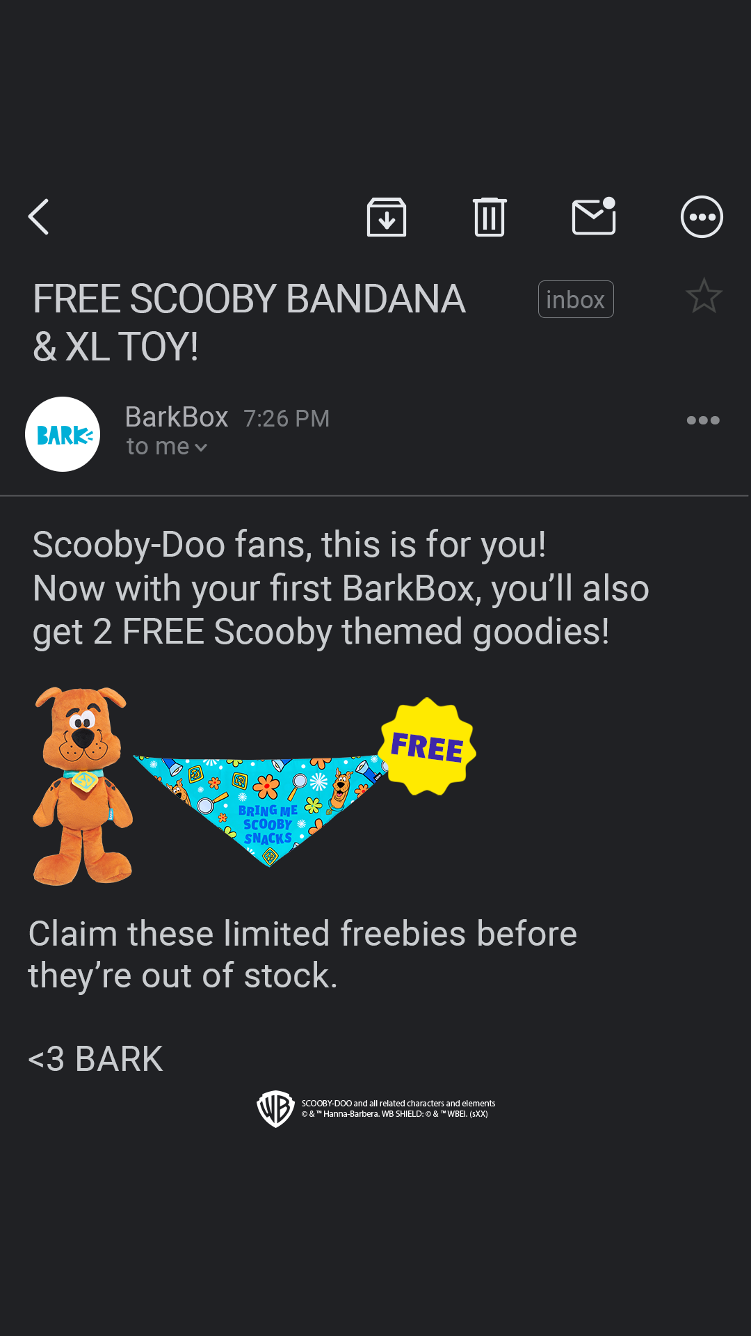 Like, FREE, Man! Scooby Toy™ + Bandana